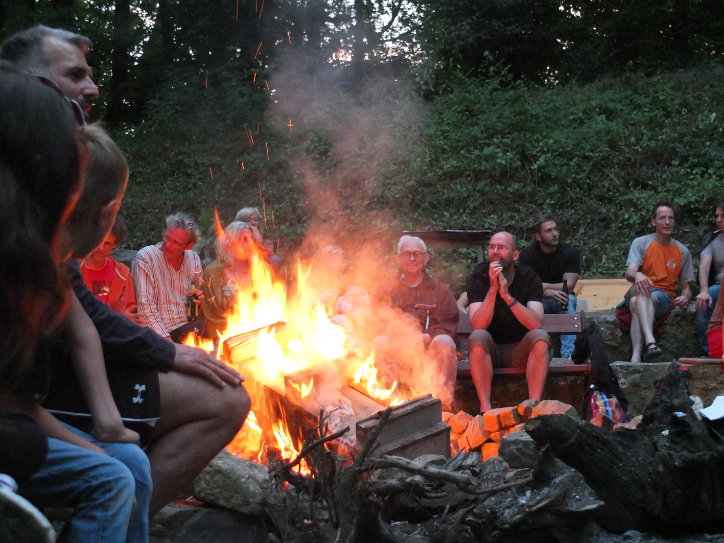 Lagerfeuer beim 3. Sommercamp 2016