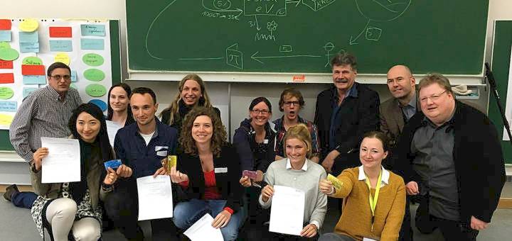 Die Studierenden zusammen mit dem Lernort-Team