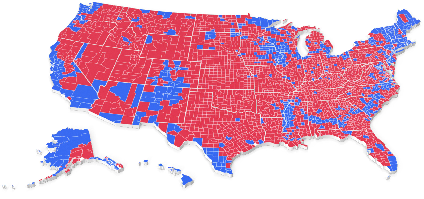 Political Map of the USA.E01.2k