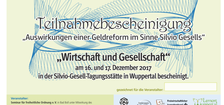Teilnahmezertifikat WuG 2017