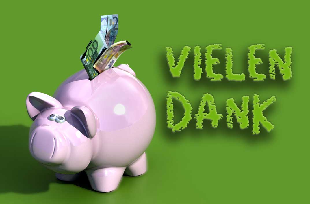 Danke für ihre Spende