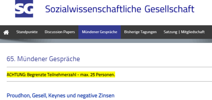65. Mündener Gespräche - 24. bis 26. September 2021
