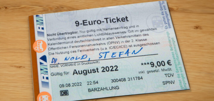 Neun Euro Ticket