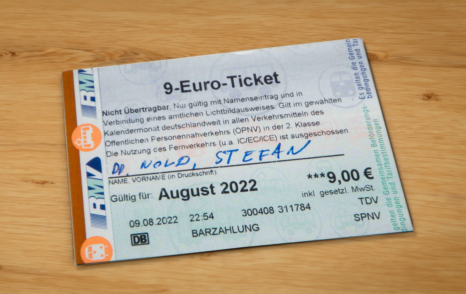 Neun Euro Ticket