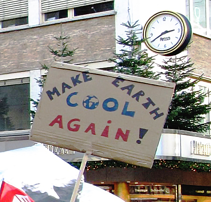 Make Earth cool again, Foto von Markus Henning