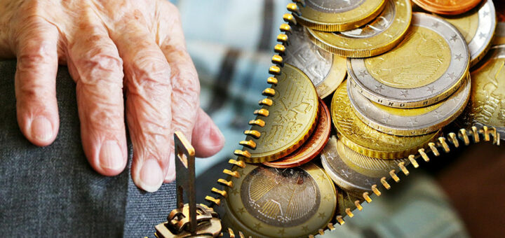 Alte Menschen, Rentner, Geld, 1555705
