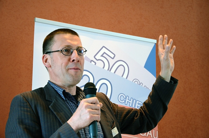 Niko Paech bei der Jubiläumsfeier