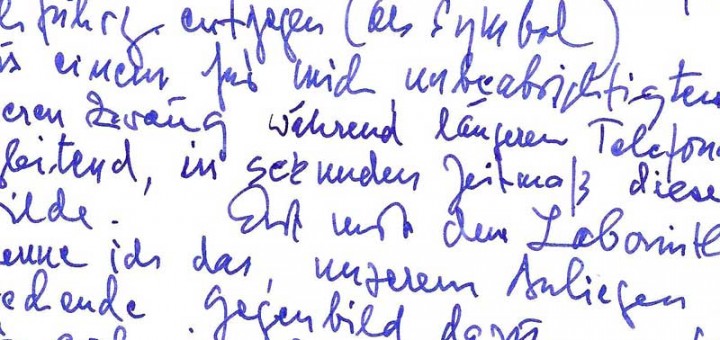 leserbrief handschrift